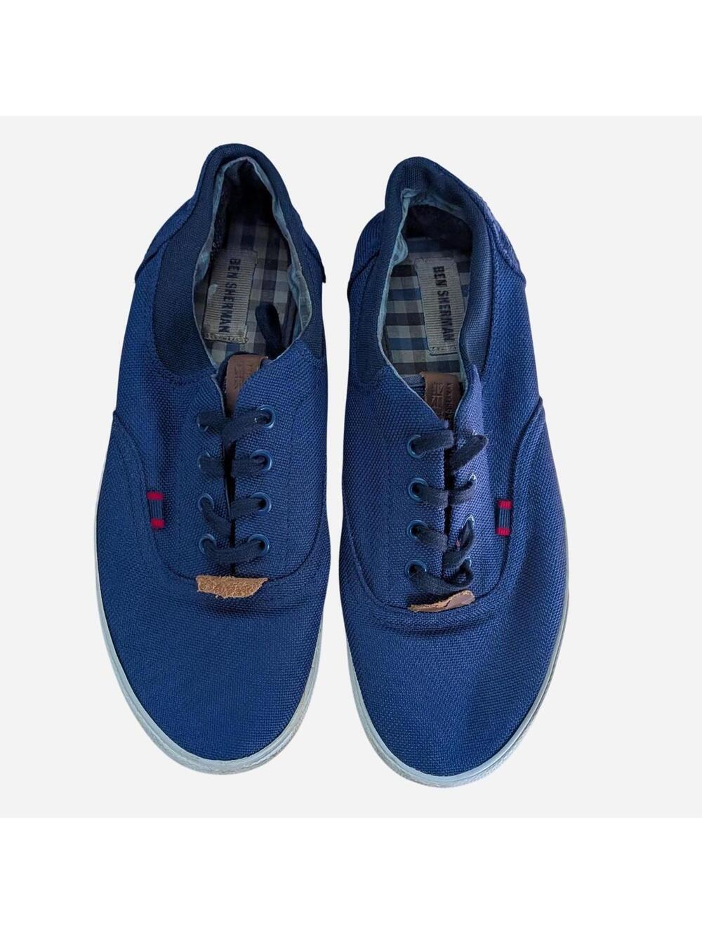 Men's Ben Sherman Blue Navy Canvas Sneakers 9.5